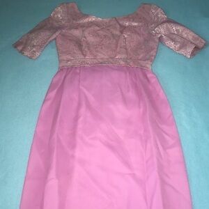 PAISLEY print textured maxi dress union made USA Vintage 1970 Barbiecore size S